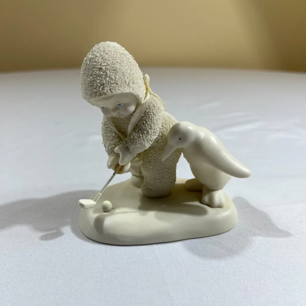 Dept 56 Snowbabies Its A Birdie Golfing Figurine Penguin 56.69949 Vintage 2001
